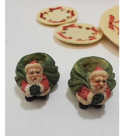 1994 Popular Imports Christmas Miniature Tea Set,  "Santa T Set" 10 Piece, IOB - Picture 8 of 11